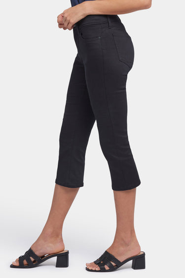 NYDJ Waist-Match™ Marilyn Straight Crop Jeans  - Black