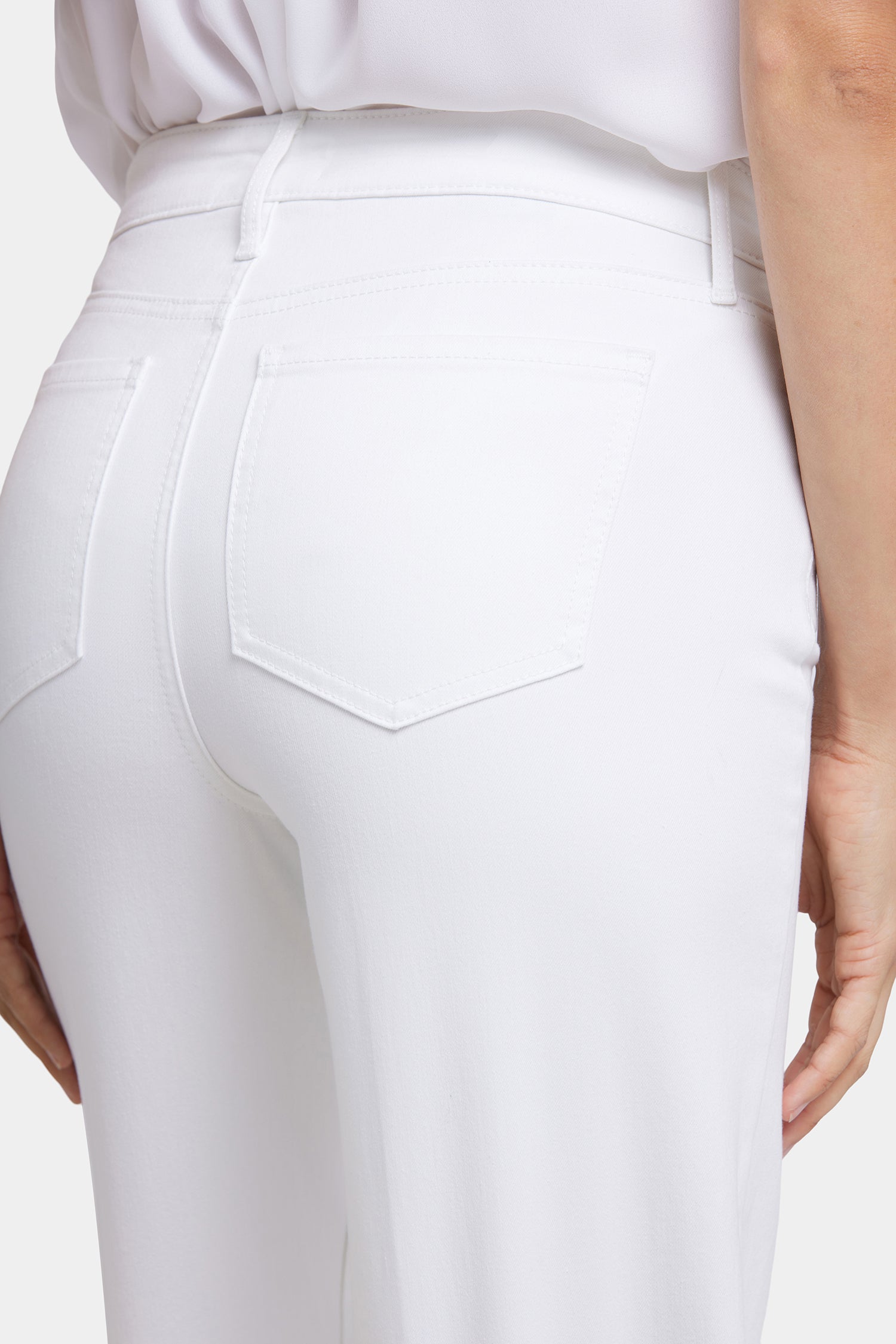 Teresa Wide Leg Ankle Jeans - Optic White White | NYDJ