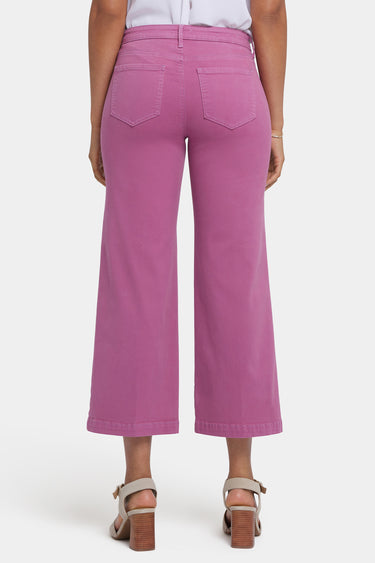 NYDJ Teresa Wide Leg Ankle Jeans  - Red Violet