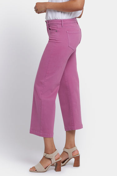 NYDJ Teresa Wide Leg Ankle Jeans  - Red Violet