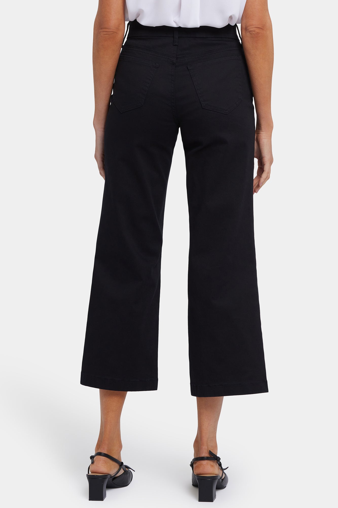 NYDJ Waist-Match™ Teresa Wide Leg Ankle Jeans  - Black