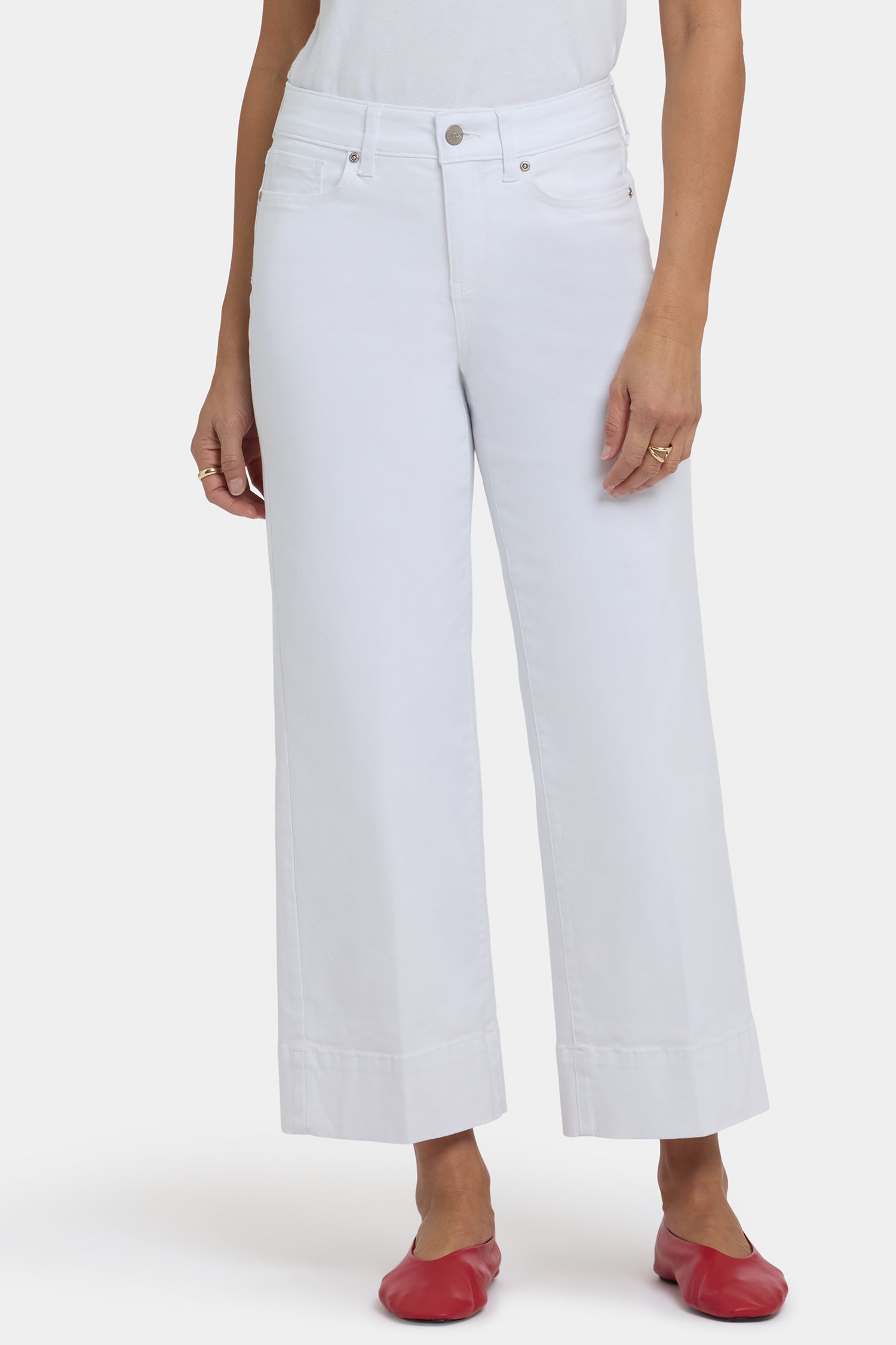 Teresa Wide Leg Ankle Jeans With 3