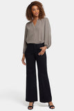 NYDJ Teresa Wide Leg Jeans  - Black