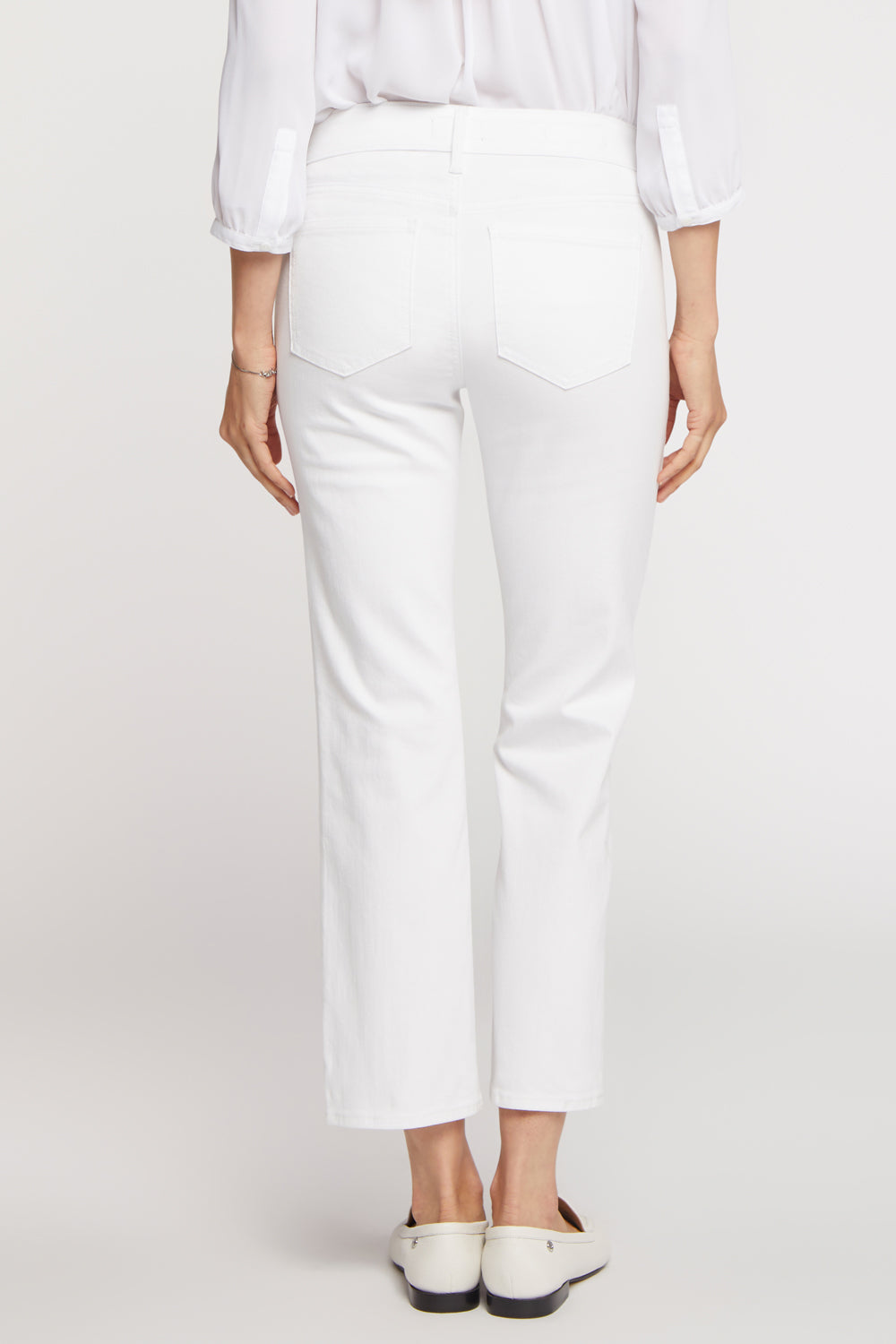 NYDJ Marilyn Straight Ankle Jeans  - Optic White