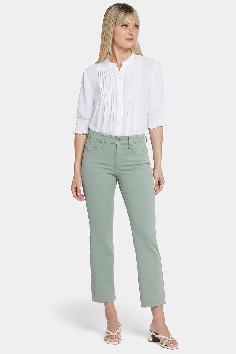 Marilyn Straight Ankle Jeans - Lily Pad Green | NYDJ