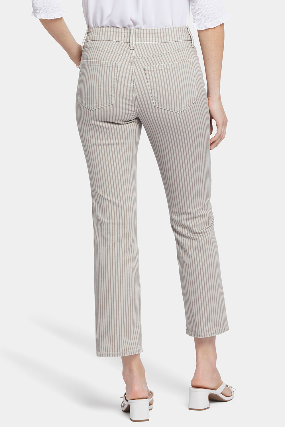 NYDJ Marilyn Straight Ankle Jeans  - Sandbar Stripe
