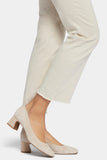NYDJ Marilyn Straight Ankle Jeans With Double-Button Fly And Frayed Hems  - Feather