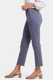 NYDJ Marilyn Straight Ankle Jeans With Frayed Hems - Cascade Lake