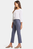 NYDJ Marilyn Straight Ankle Jeans With Frayed Hems - Cascade Lake