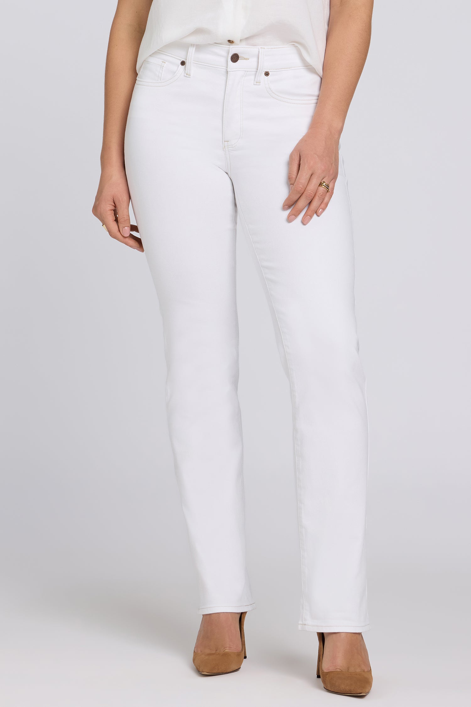 Marilyn Straight Jeans In Tall With Contrast Stitching And 34