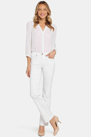 NYDJ Marilyn Straight Jeans  - Optic White