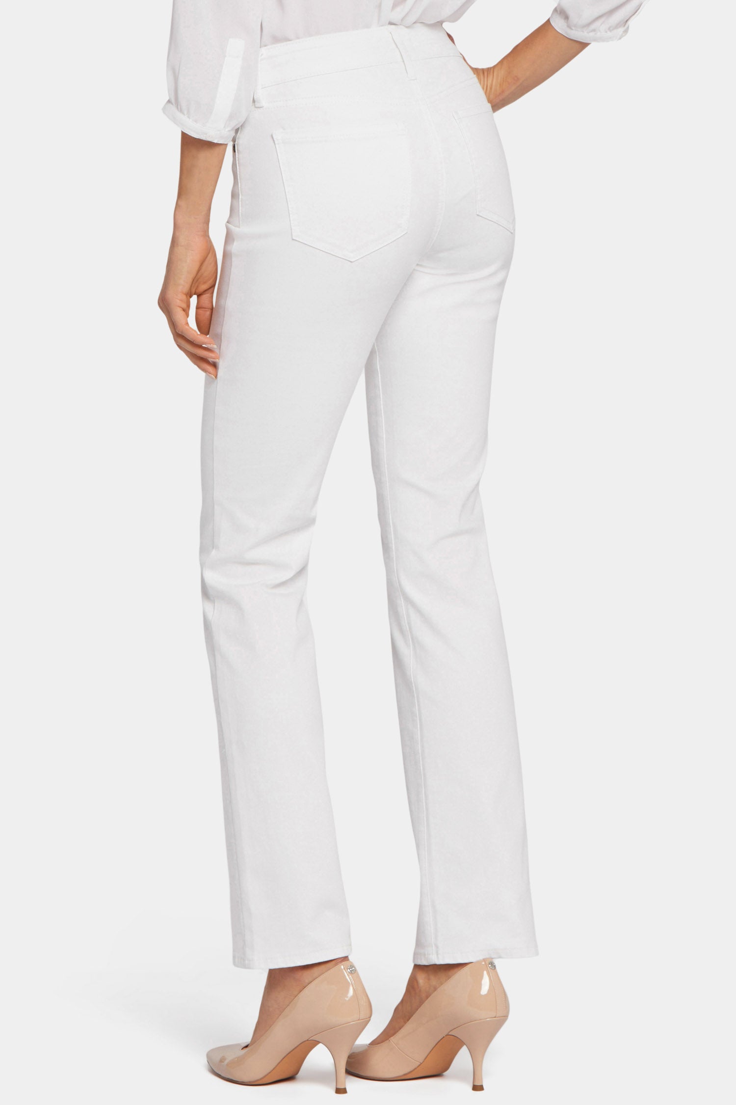 NYDJ Marilyn Straight Jeans  - Optic White