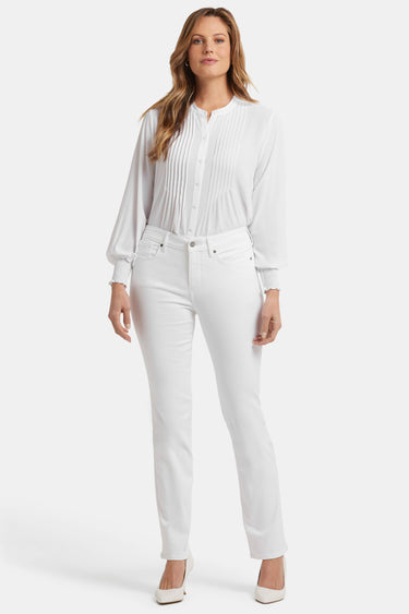 NYDJ Marilyn Straight Jeans  - Optic White