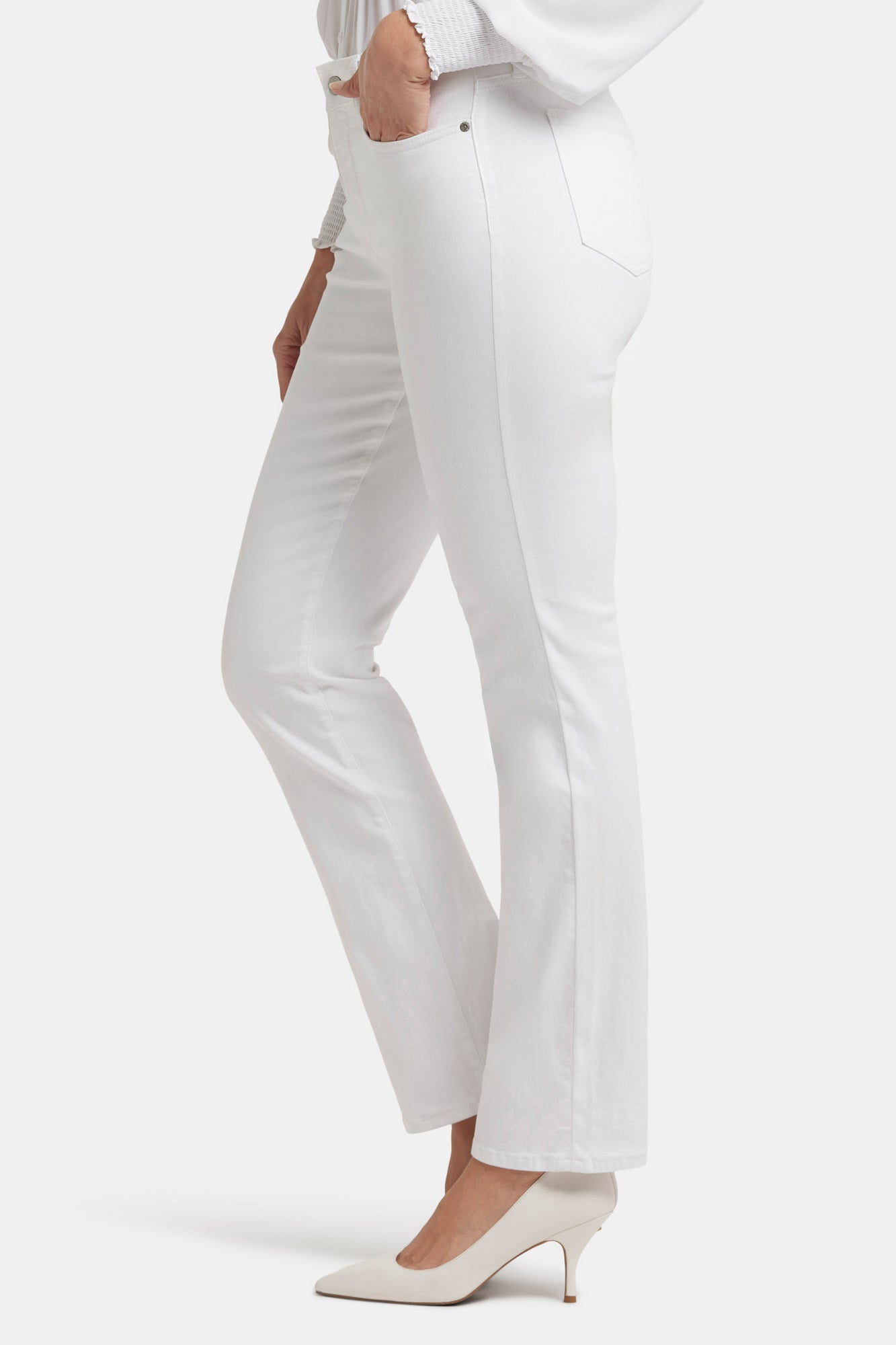 NYDJ Marilyn Straight Jeans  - Optic White