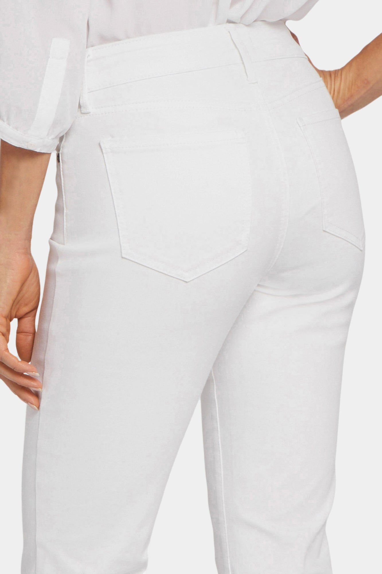 NYDJ Marilyn Straight Jeans  - Optic White