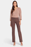 NYDJ Marilyn Straight Jeans  - Coffee Bean