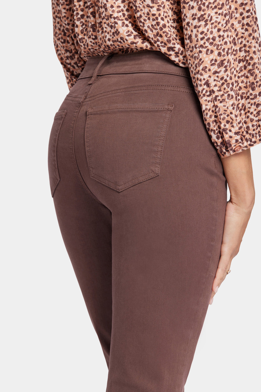 NYDJ Marilyn Straight Jeans  - Coffee Bean