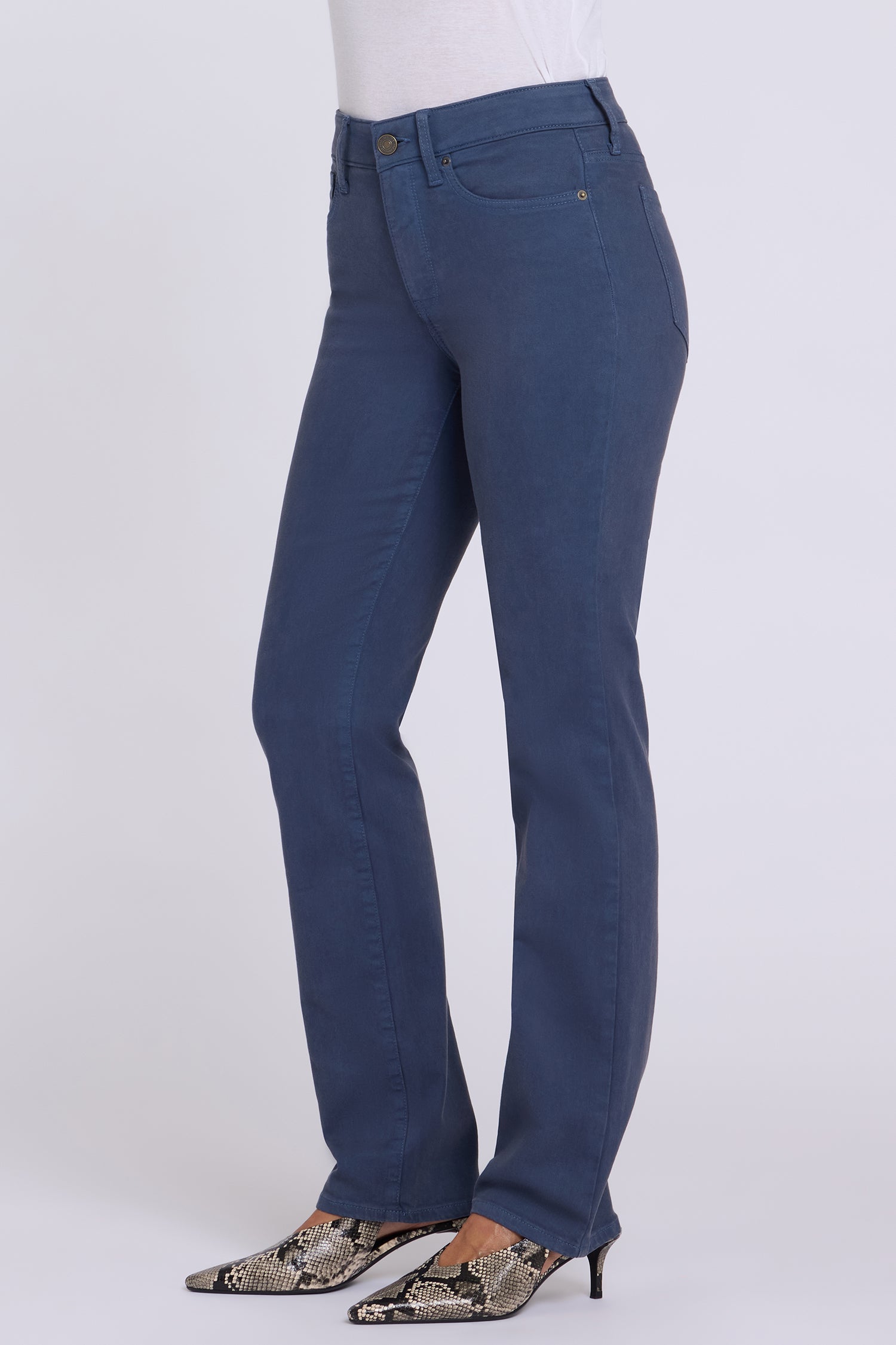 NYDJ Marilyn Straight Jeans  - Jade Blue