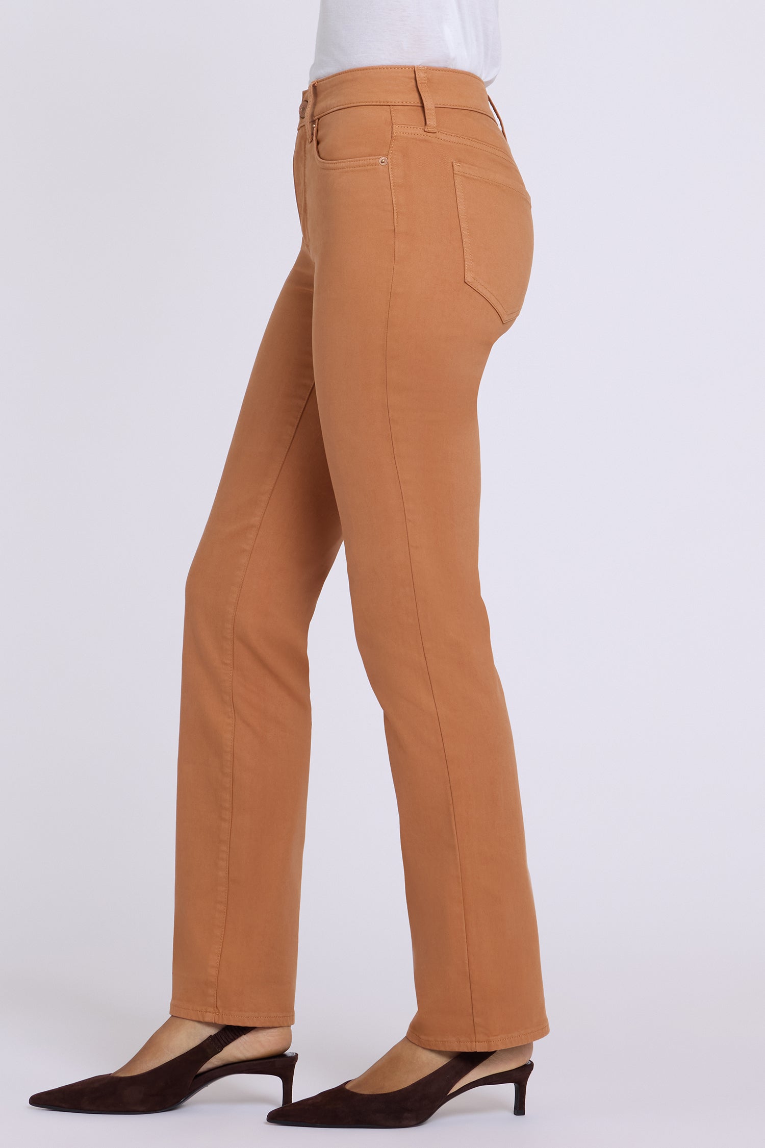 NYDJ Marilyn Straight Jeans  - Roasted Pecan