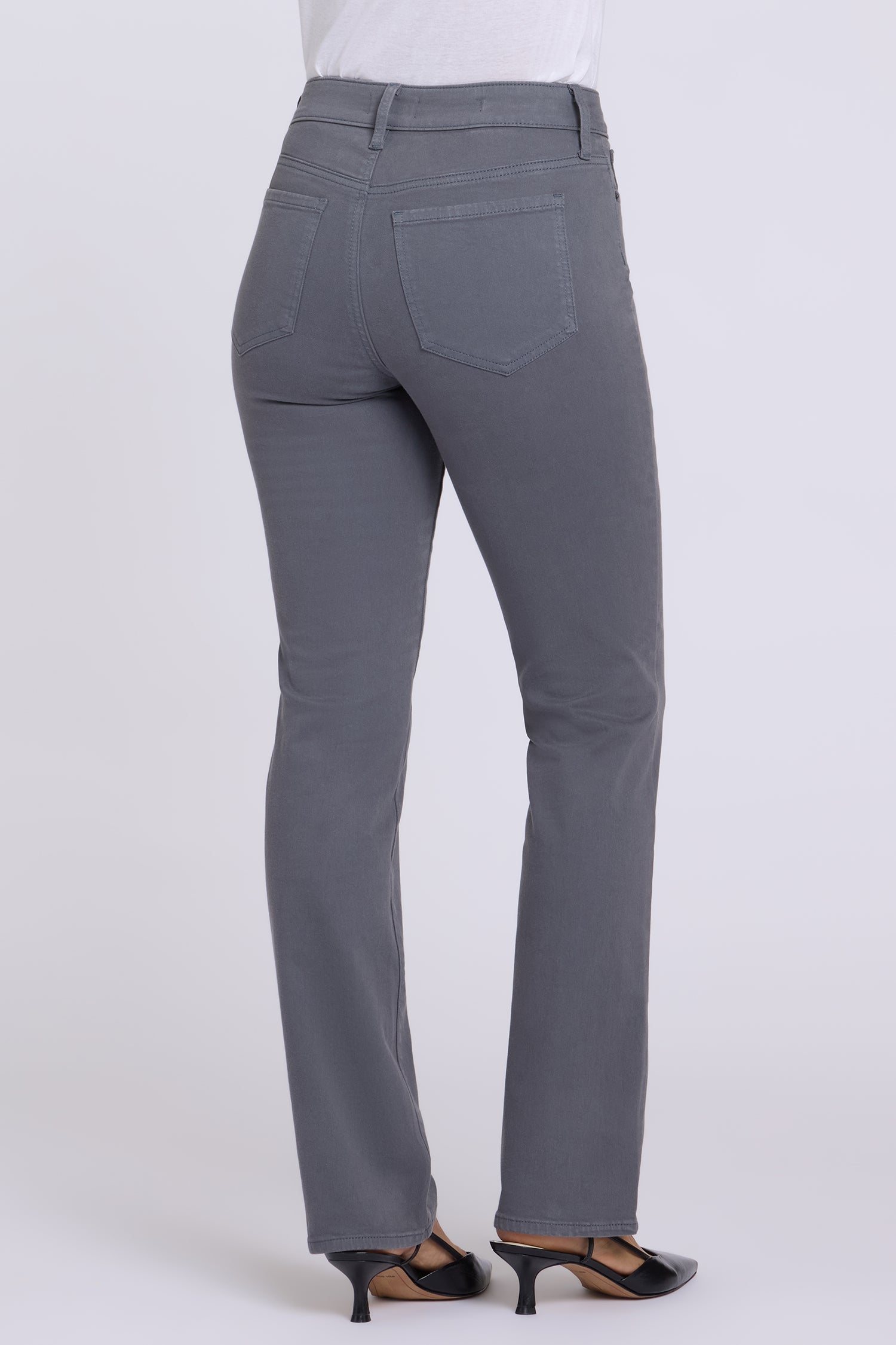 NYDJ Marilyn Straight Jeans  - Vintage Charcoal