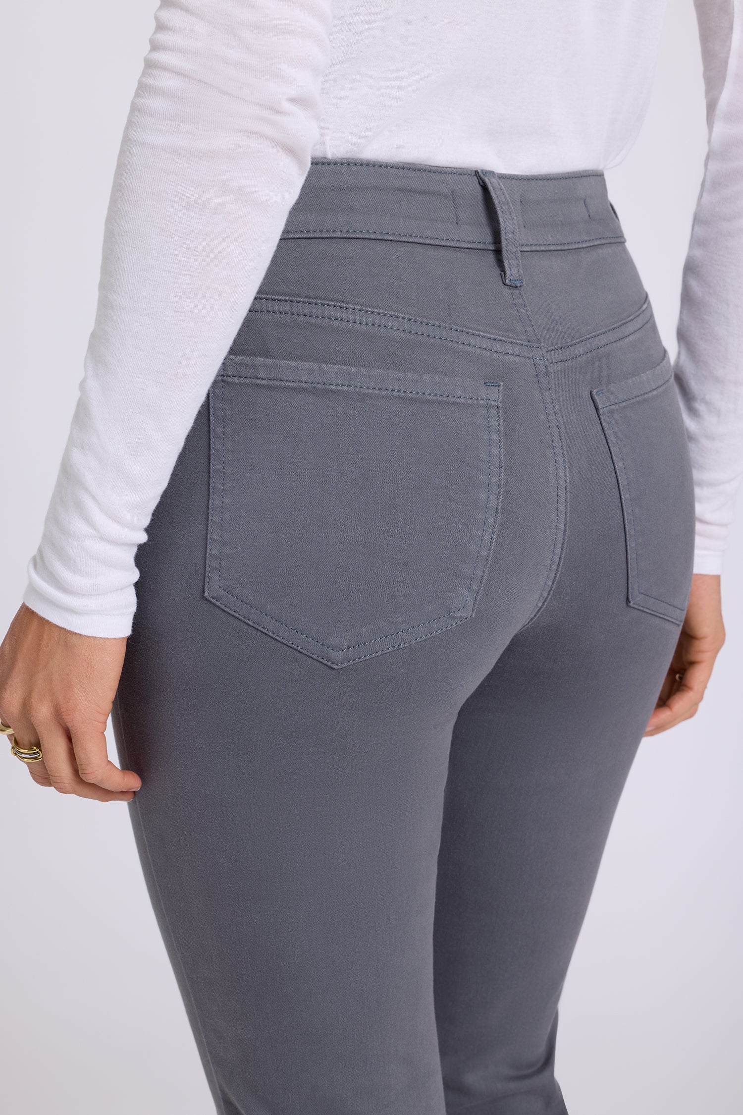NYDJ Marilyn Straight Jeans  - Vintage Charcoal