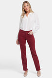 NYDJ Marilyn Straight Jeans  - Wild Currant