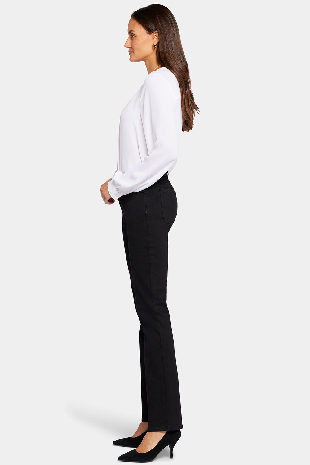 NYDJ Waist-Match™ Marilyn Straight Jeans  - Black