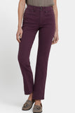 NYDJ Marilyn Straight Jeans With High Rise And Wide Waistband - Fig