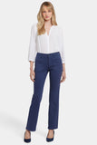 NYDJ Marilyn Straight Jeans  With Utility Pockets - Starless Sky