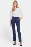 NYDJ Marilyn Straight Jeans  With Utility Pockets - Starless Sky