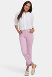 NYDJ Marilyn Straight Jeans With 5" Cuffs - Pink Nectar