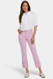 NYDJ Marilyn Straight Jeans With 5" Cuffs - Pink Nectar