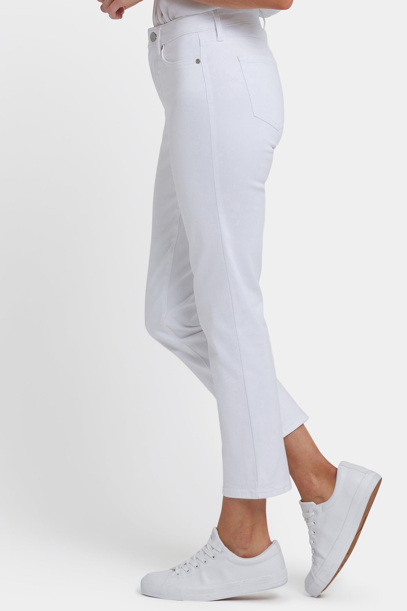 NYDJ Sheri Slim Ankle Jeans  - Optic White