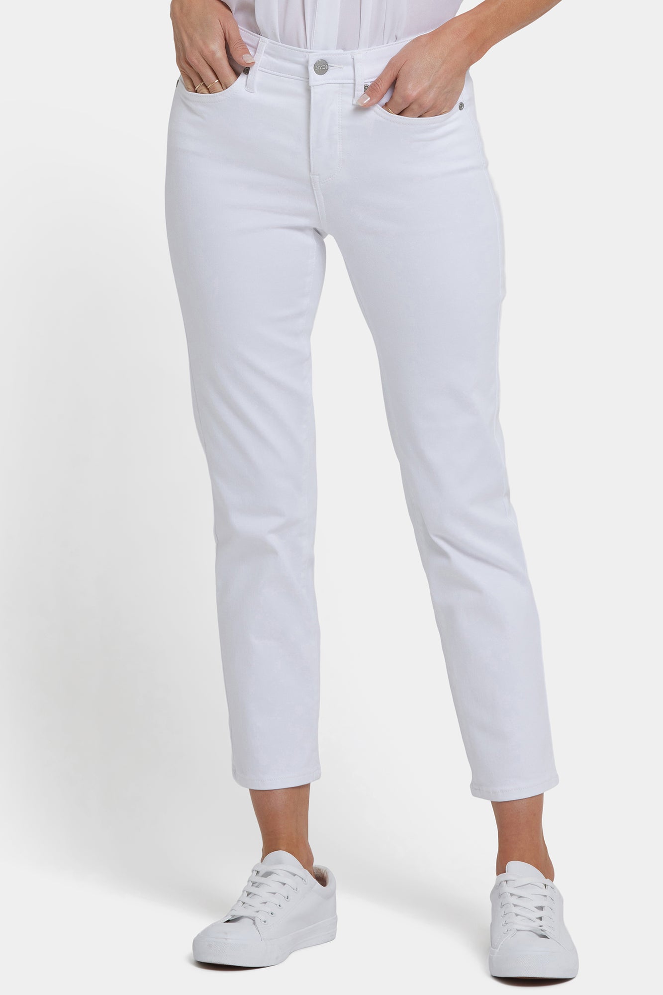 NYDJ Sheri Slim Ankle Jeans  - Optic White