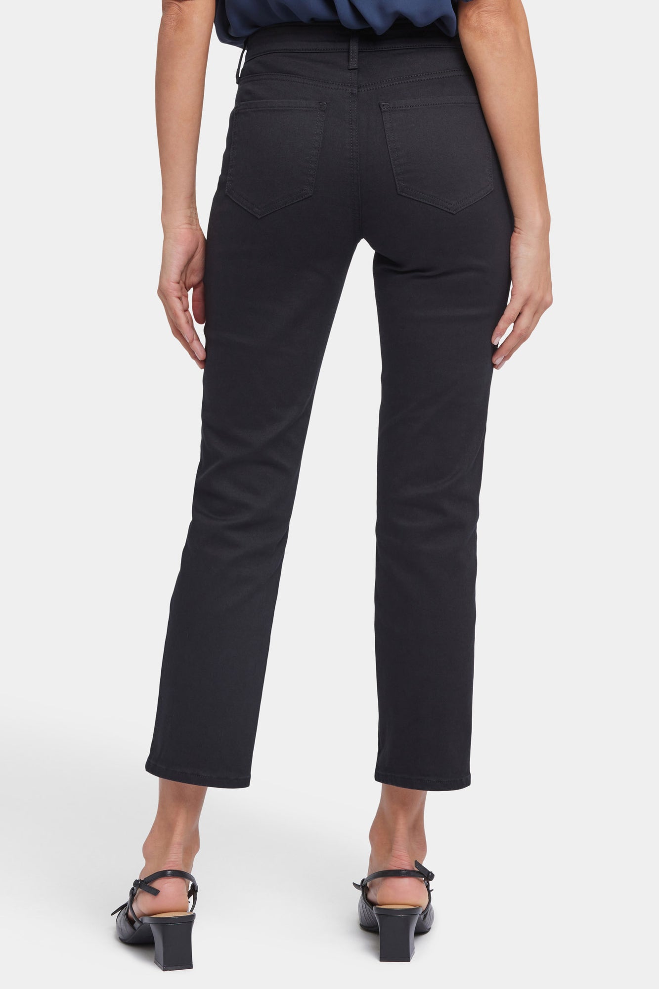 NYDJ Sheri Slim Ankle Jeans  - Black