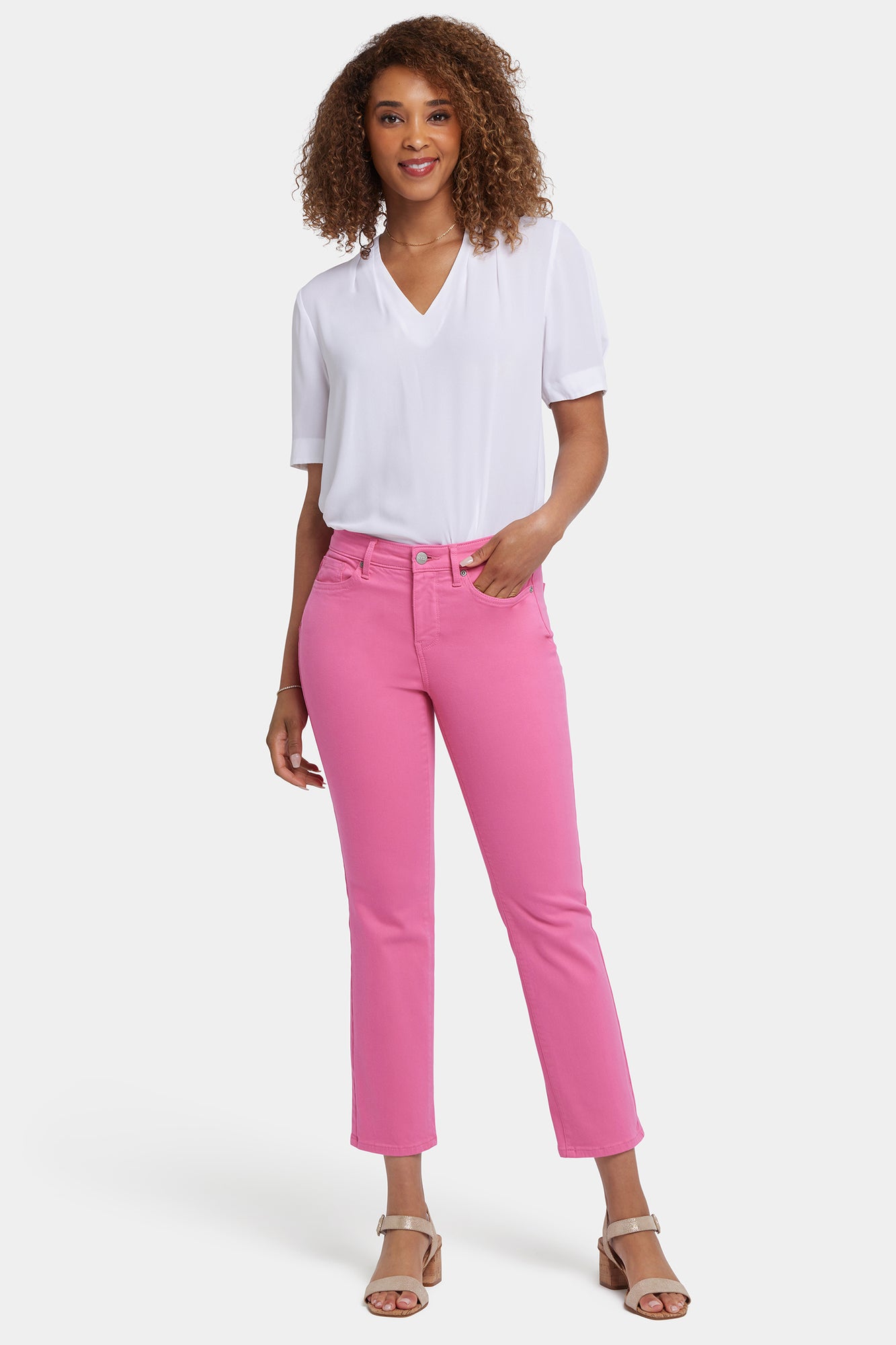 NYDJ Sheri Slim Ankle Jeans  - Honeysuckle