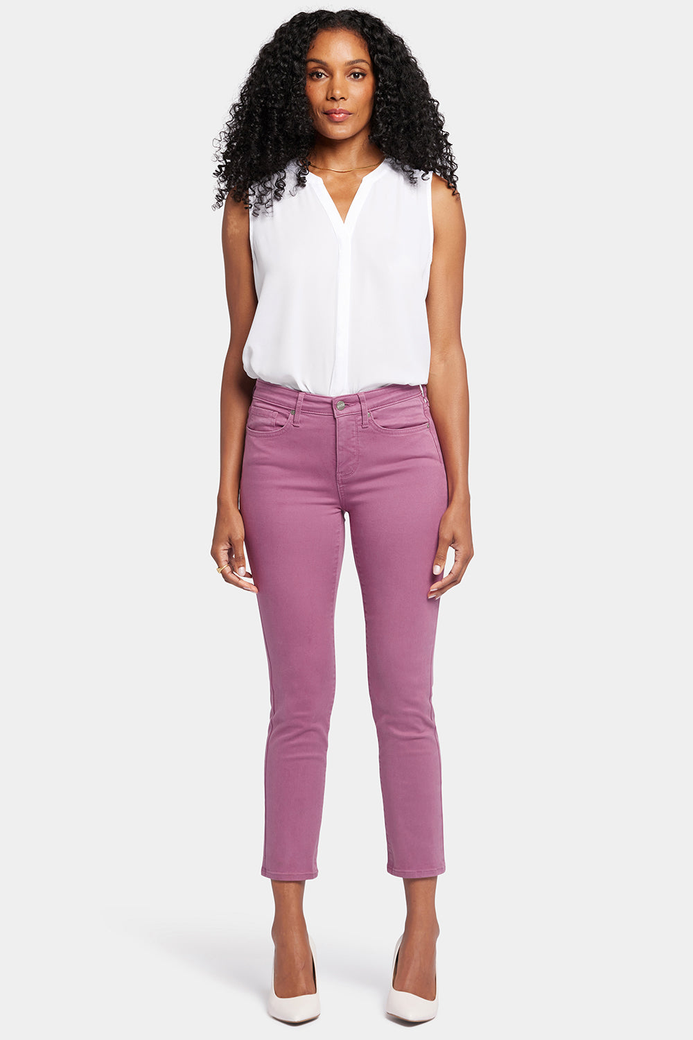 NYDJ Sheri Slim Ankle Jeans  - Mauve Haze