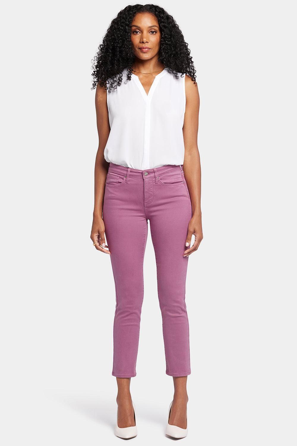 Sheri Slim Ankle Jeans - Mauve Haze Purple | NYDJ