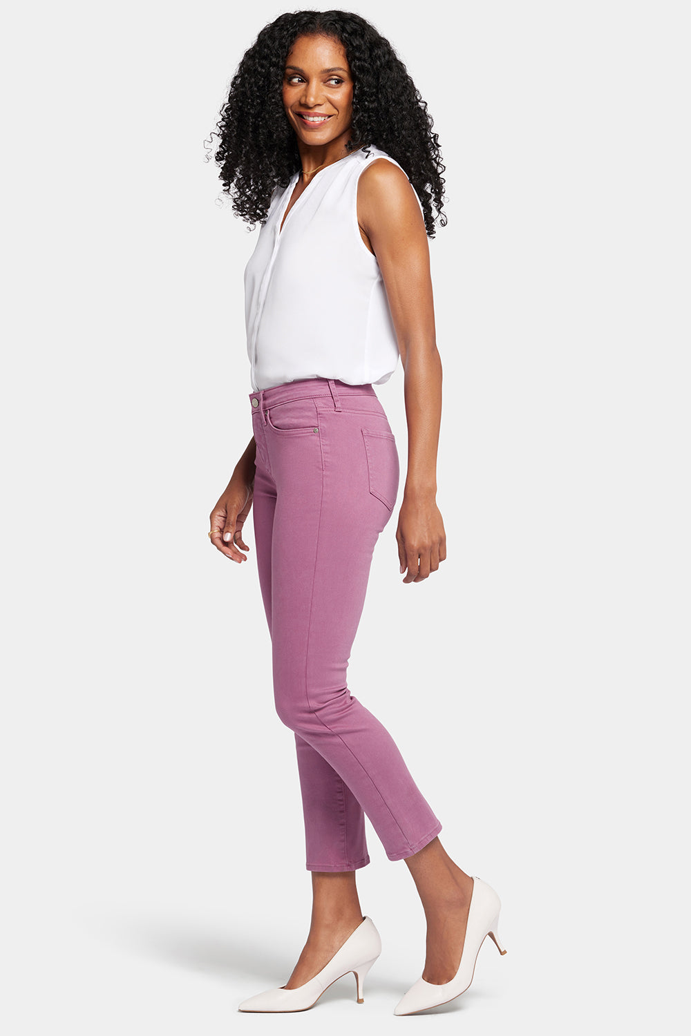 NYDJ Sheri Slim Ankle Jeans  - Mauve Haze