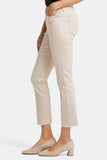 NYDJ Sheri Slim Ankle Jeans With Frayed Hems - Feather