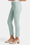 NYDJ Sheri Slim Ankle Jeans With Frayed Hems - Snowpass Mint