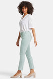 NYDJ Sheri Slim Ankle Jeans With Frayed Hems - Snowpass Mint