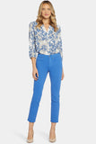 NYDJ Sheri Slim Ankle Jeans With Frayed Hems - Swing Blue