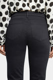 NYDJ Sheri Slim Ankle Jeans With Riveted Side Slits - Black