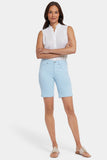 NYDJ Ella Denim Shorts With Side Slits - Aquatic