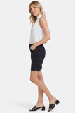 NYDJ Ella Denim Shorts With Side Slits - Black