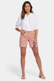 NYDJ Frankie Relaxed Denim Shorts With Wide Waistband And Square Pockets - Pollyanna
