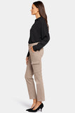 NYDJ Sheri Slim Jeans With Cargo Pockets - Saddlewood