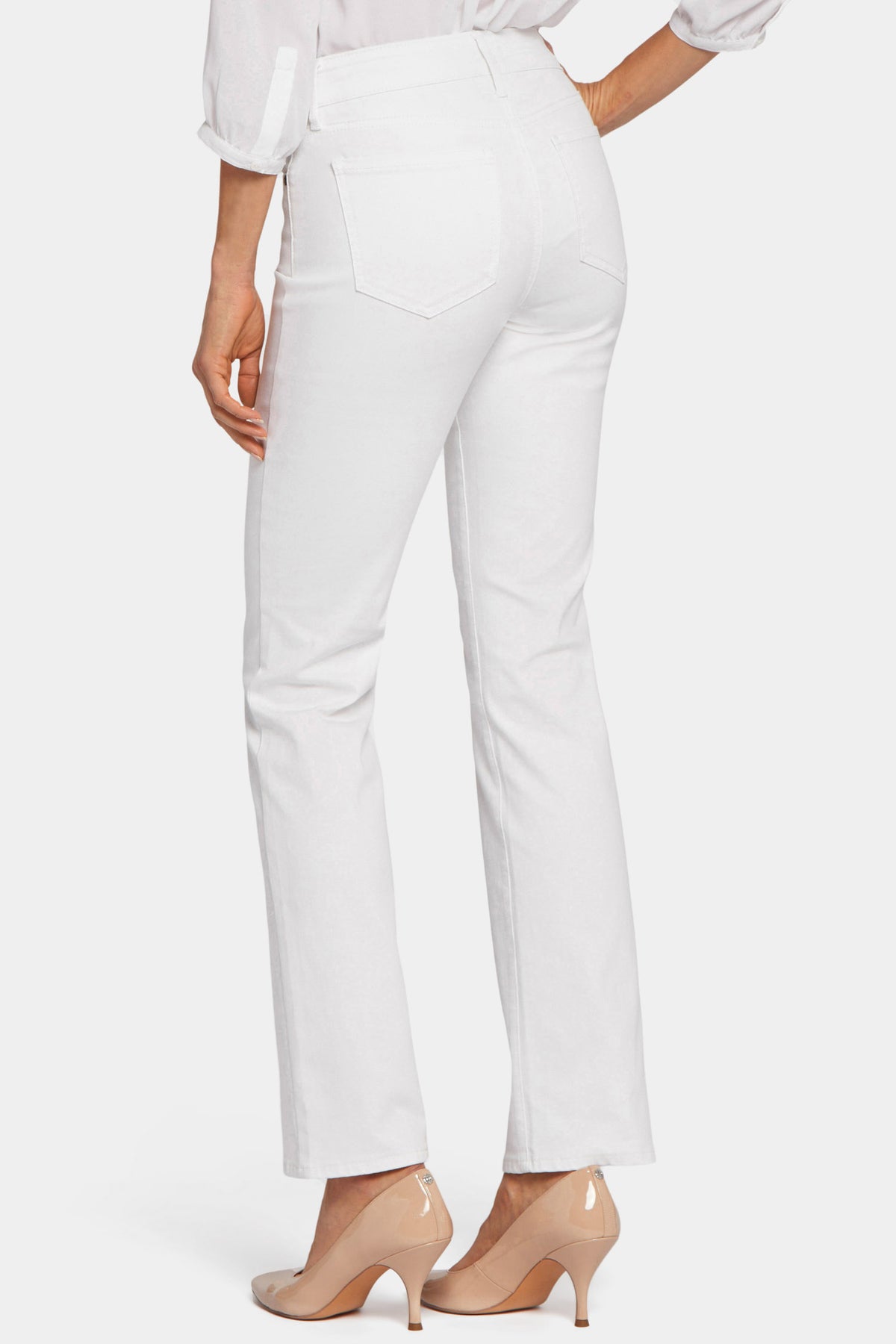 NYDJ Marilyn Straight Jeans  - White