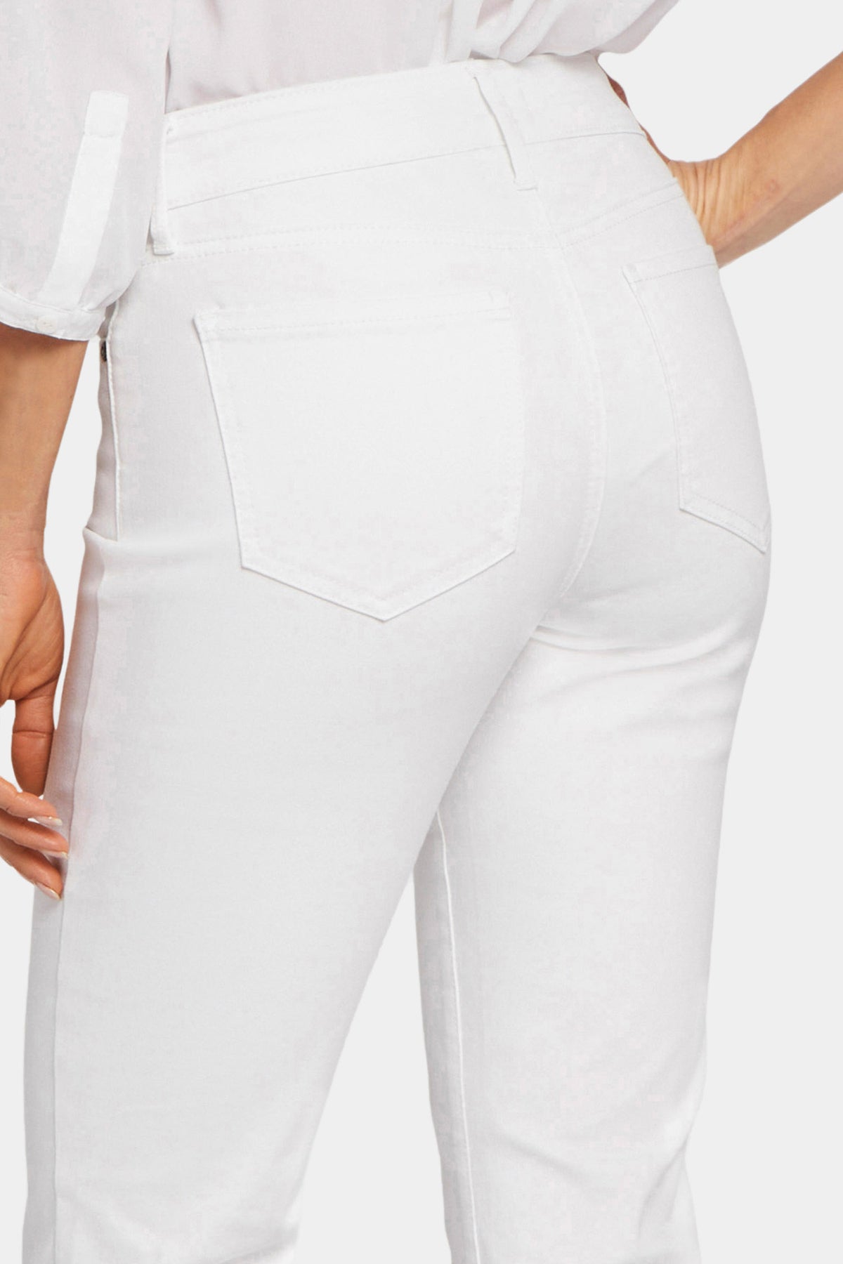 NYDJ Marilyn Straight Jeans  - White
